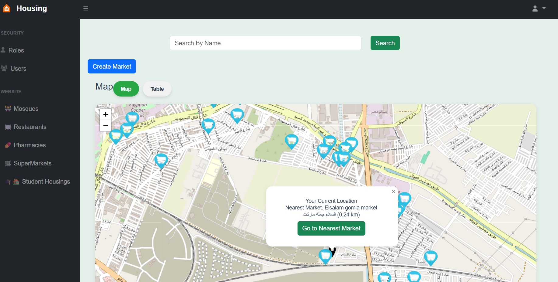 WebGis Map View